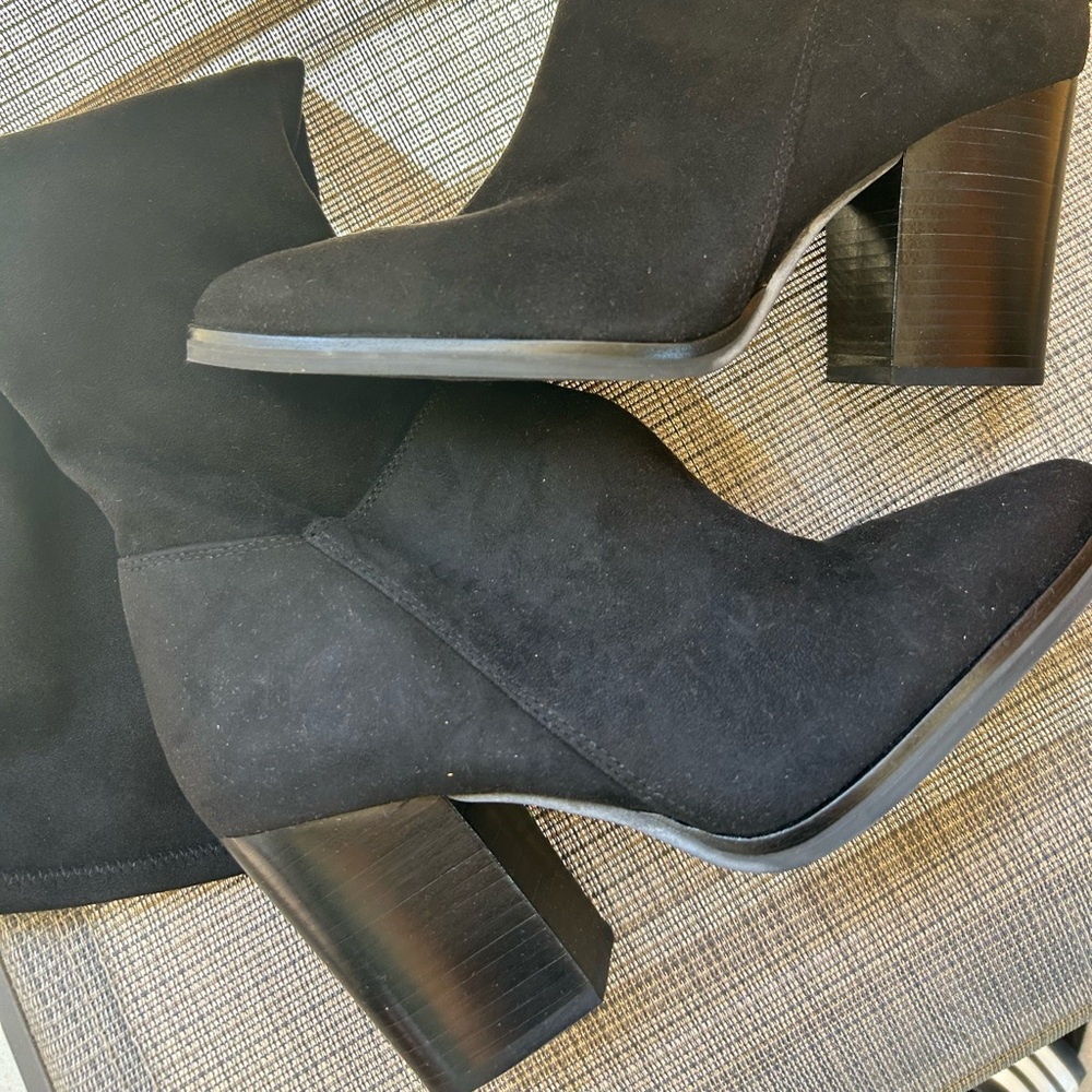 Marc Fisher Black Suede Boots